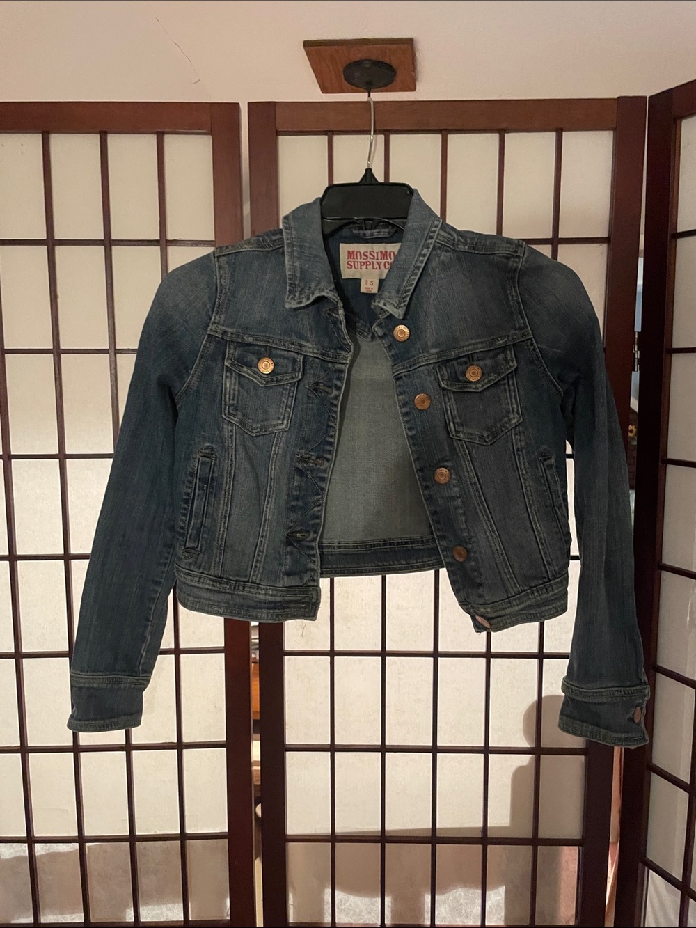 Mossimo Supply Co. Girls Blue Denim Cropped Jacket